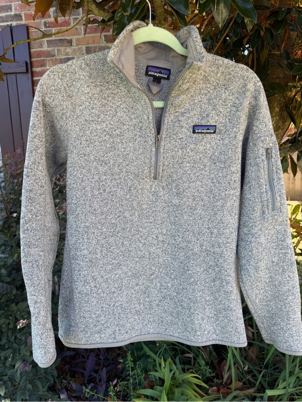 Patagonia Better Sweater 1/4 Zip Pullover Gray Men’s Large L